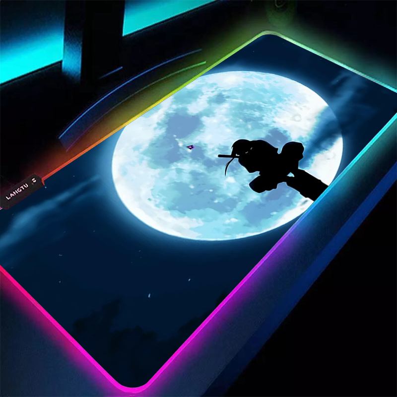 Gaming Keyboard Backlit - RGB Large Mouse Pad 90x40cm Naruto