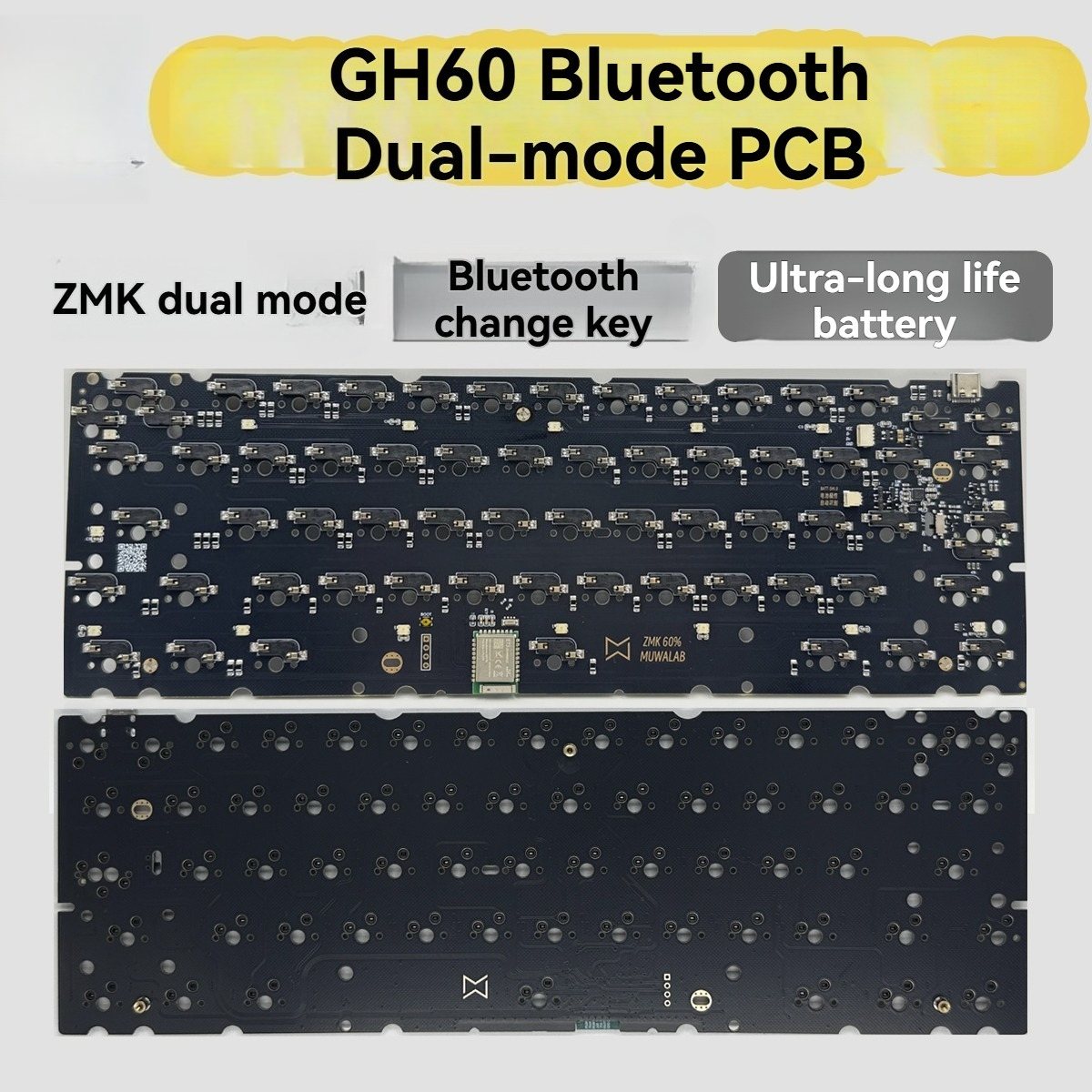 GH60 Keyboard PCB Plate Hot Sw - Hot Swap Pcb incelemesi ve fiyatı