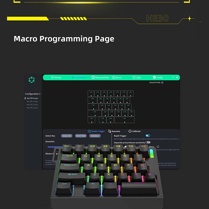 HE30 Mechanical Gaming Keyboar - Gaming Keyboard Magnetic Switches incelemesi ve fiyatı