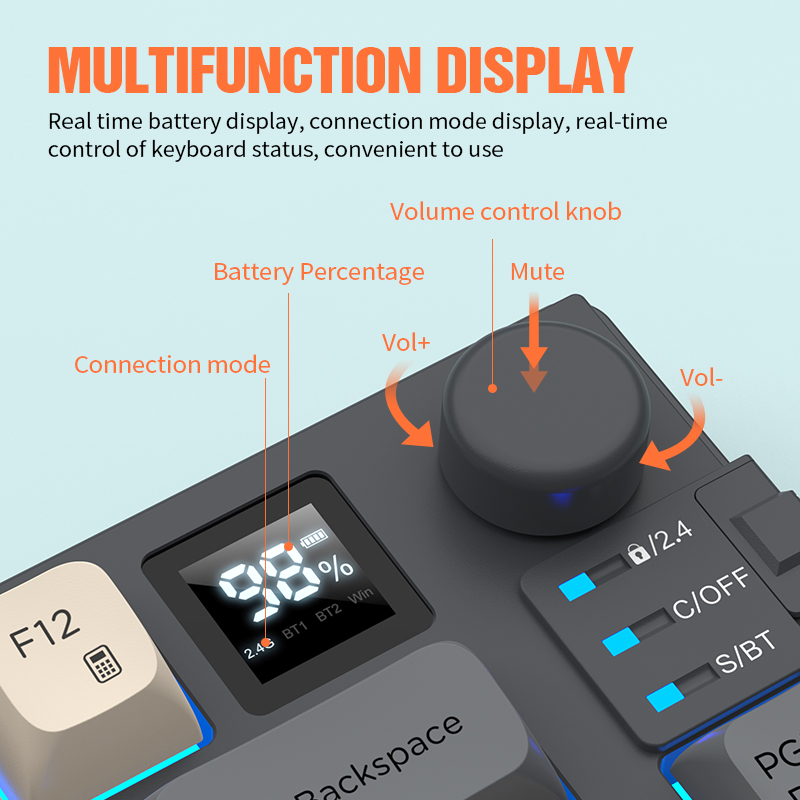 New Dual-Mode 80 Keys Wireless - Gaming Keyboard Extension incelemesi ve fiyatı