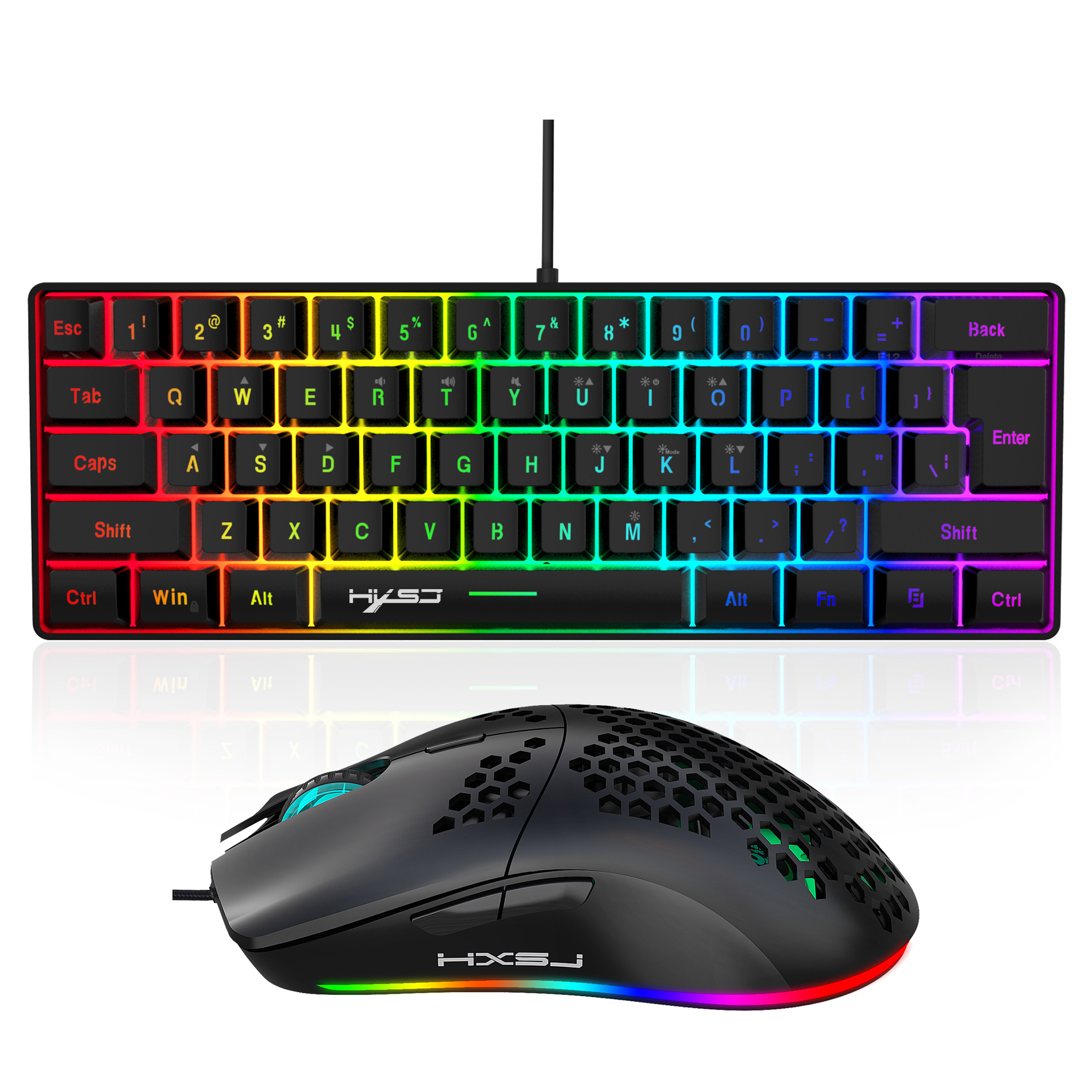 Hot selling HXSJ 61 keys V700  - Gaming Keyboard Extension incelemesi ve fiyatı