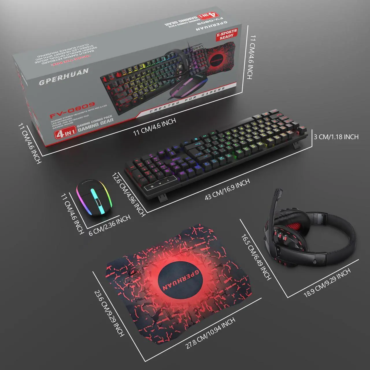 Wired Gaming Keyboard and Mous - Gaming Keyboard Mouse And Headset Combo incelemesi ve fiyatı