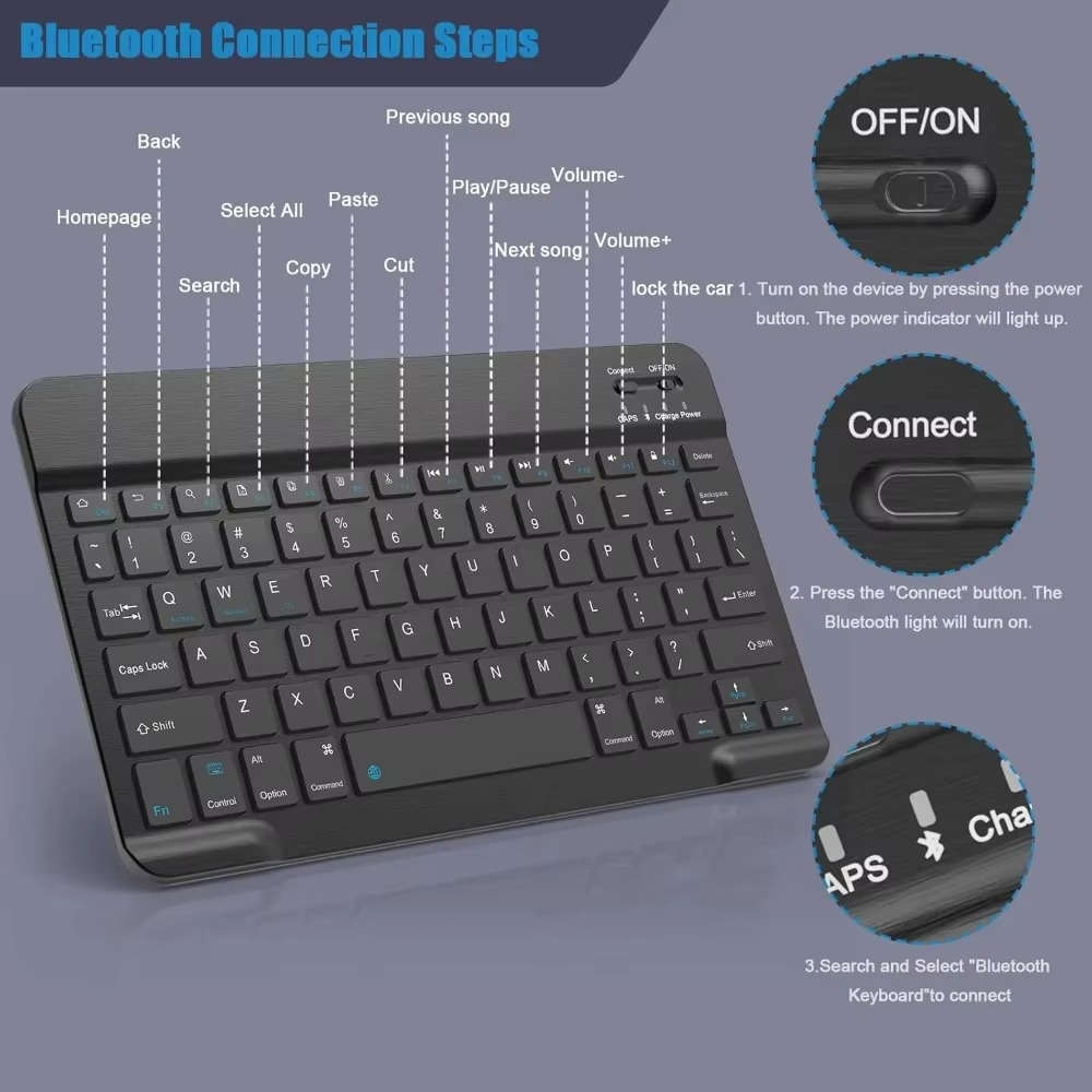 Bluetooth 5.0 Wireless Keyboar - Gaming Keyboard Wireless incelemesi ve fiyatı