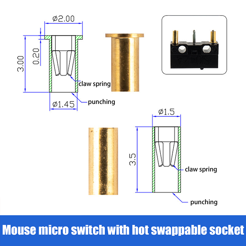 10/100PCS Mechanical Keyboard  - Hot Swap Pcb incelemesi ve fiyatı