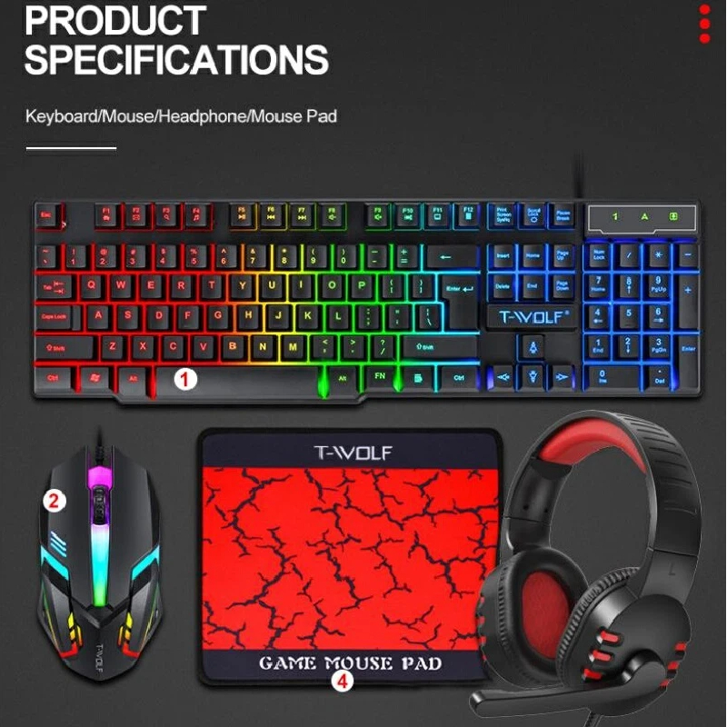 Spanish Russian Keyboard Layou - Gaming Keyboard Mouse And Headset Combo incelemesi ve fiyatı