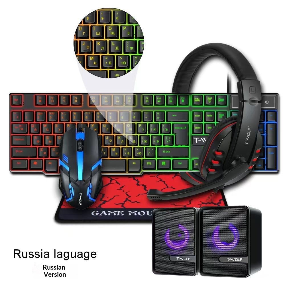 Spanish Russian Keyboard Layou - Gaming Keyboard Mouse And Headset Combo incelemesi ve fiyatı