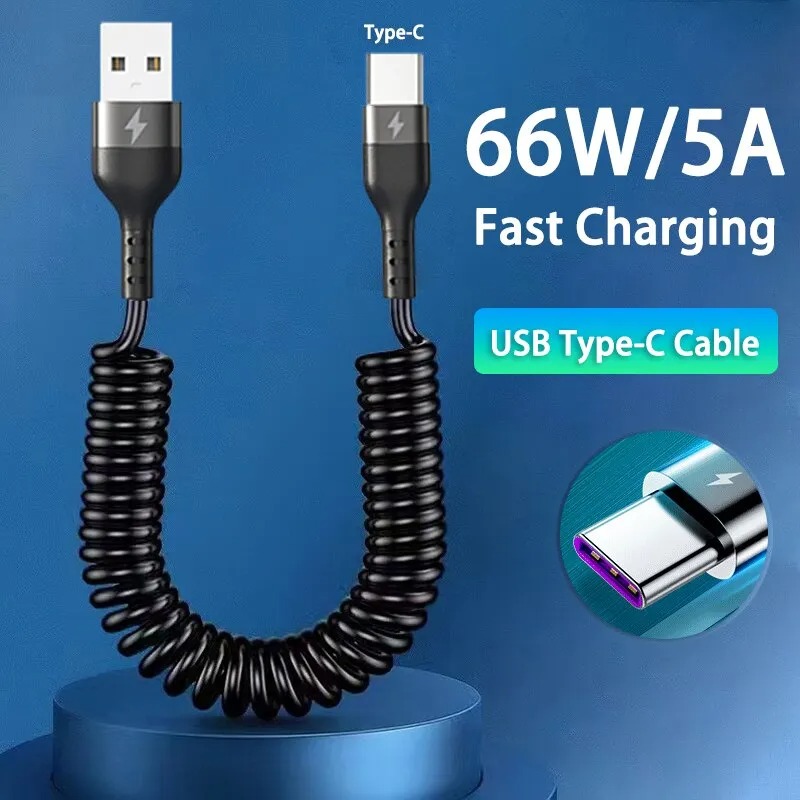 5A Fast Charging Coiled USB C  - Coiled Usb Cable incelemesi ve fiyatı