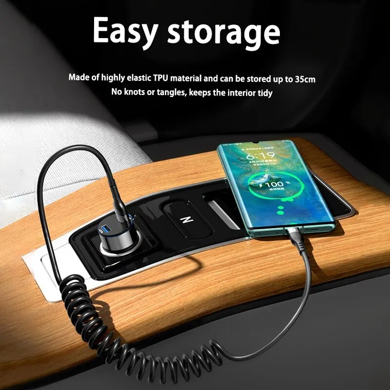 5A Fast Charging Coiled USB C  - Coiled Usb Cable incelemesi ve fiyatı