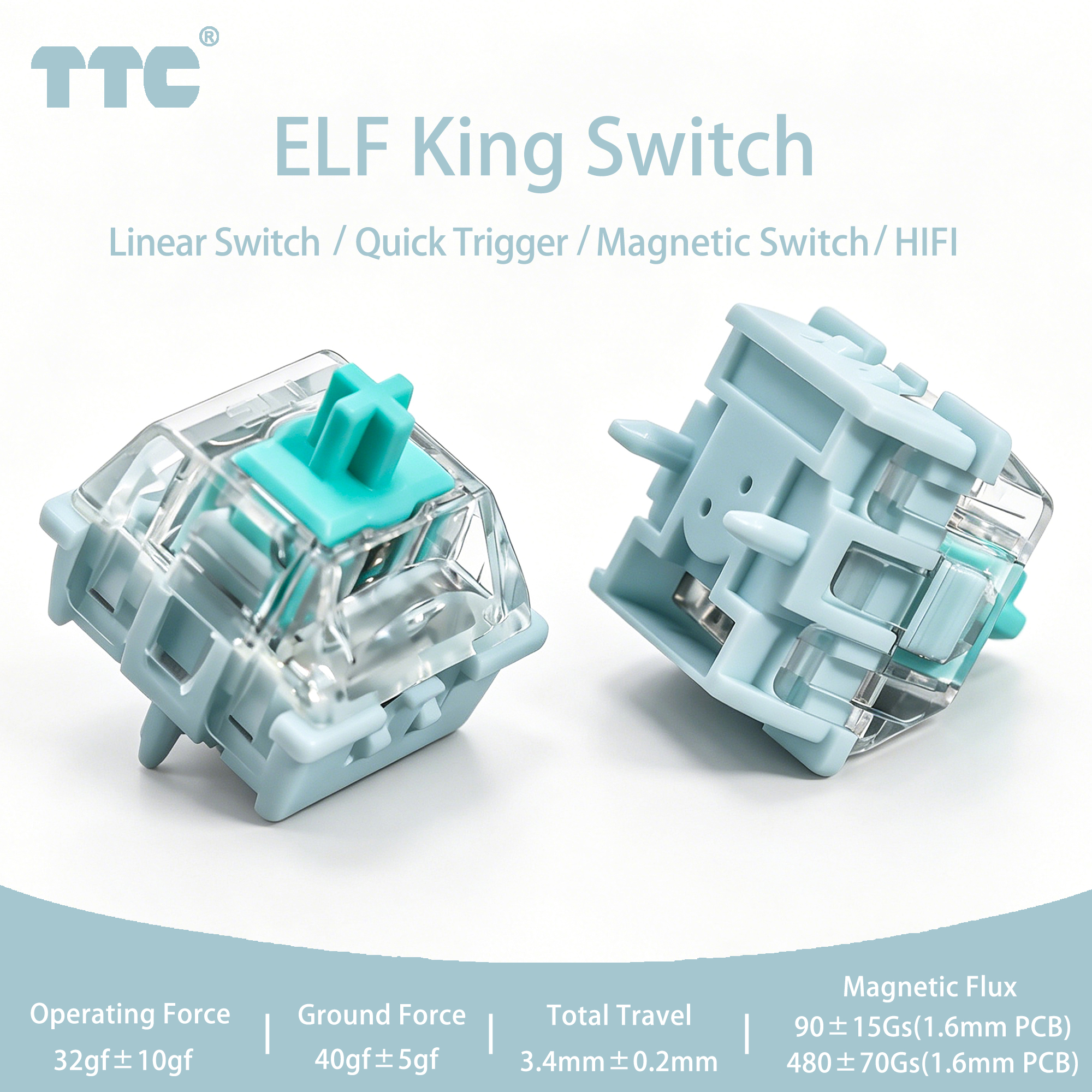 TTC ELF King Magnetic Switches - Gaming Keyboard Magnetic Switches incelemesi ve fiyatı