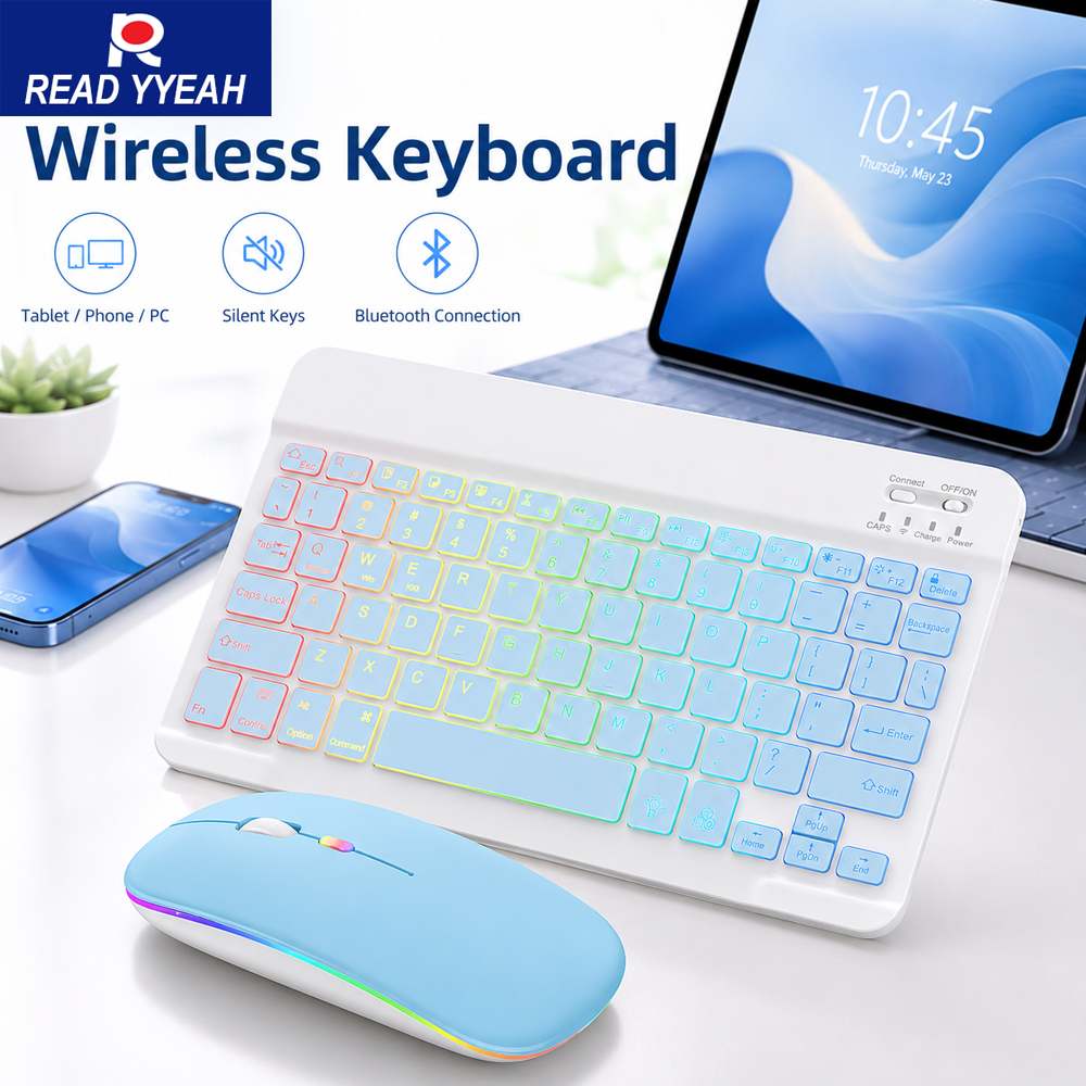 New Ultra Slim Portable 7 Colo - Gaming Keyboard Wireless incelemesi ve fiyatı