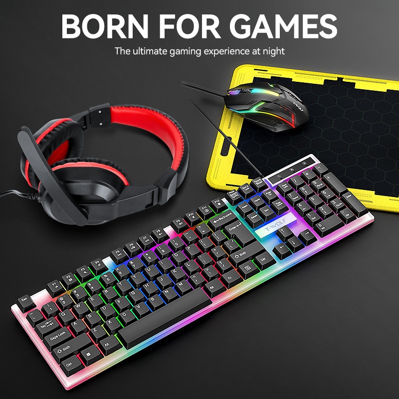 T-Wolf Tf240 4 In 1 Spanish Ga - Gaming Keyboard Mouse And Headset Combo incelemesi ve fiyatı