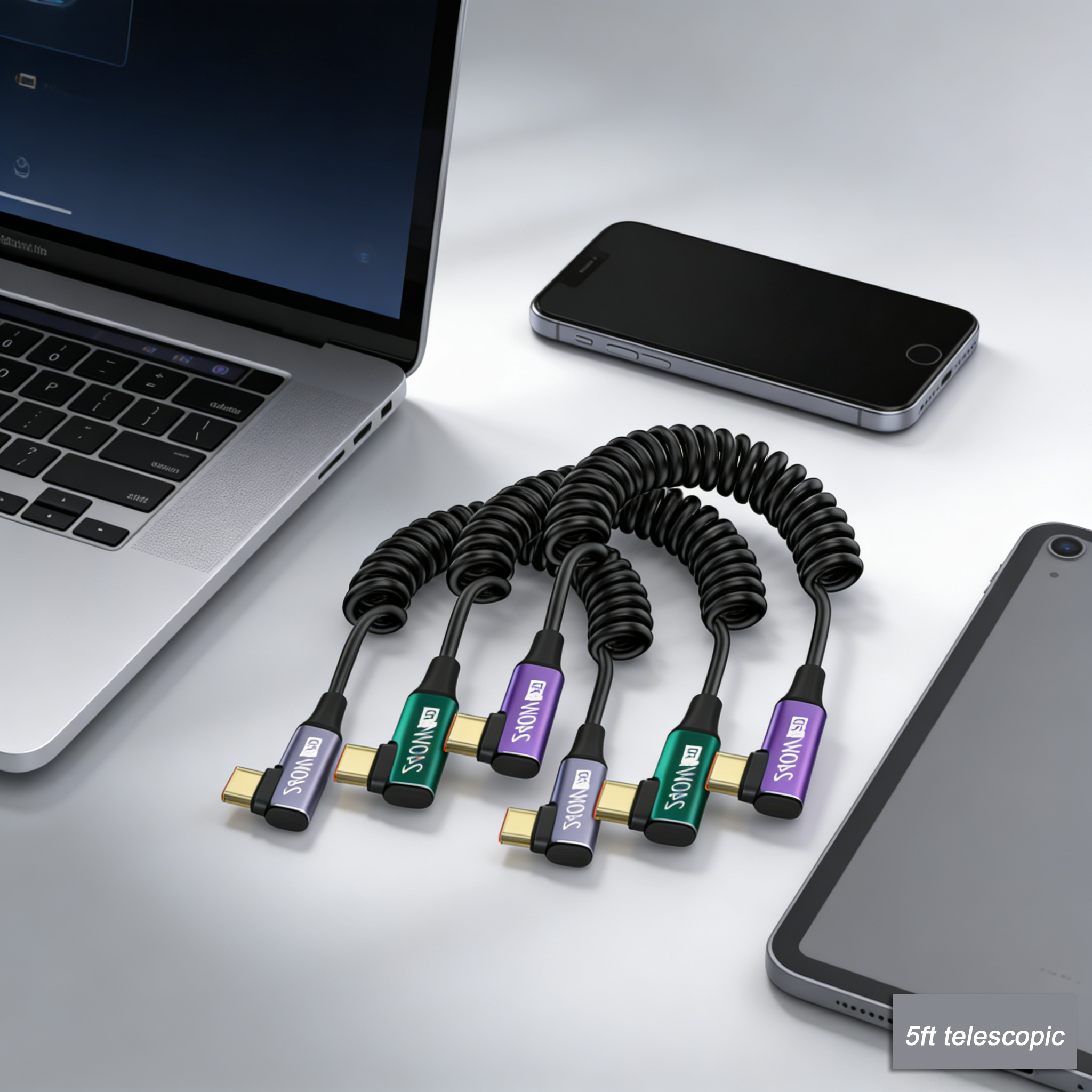 USB-C to USB-C Coiled Cable wi - Coiled Usb Cable incelemesi ve fiyatı