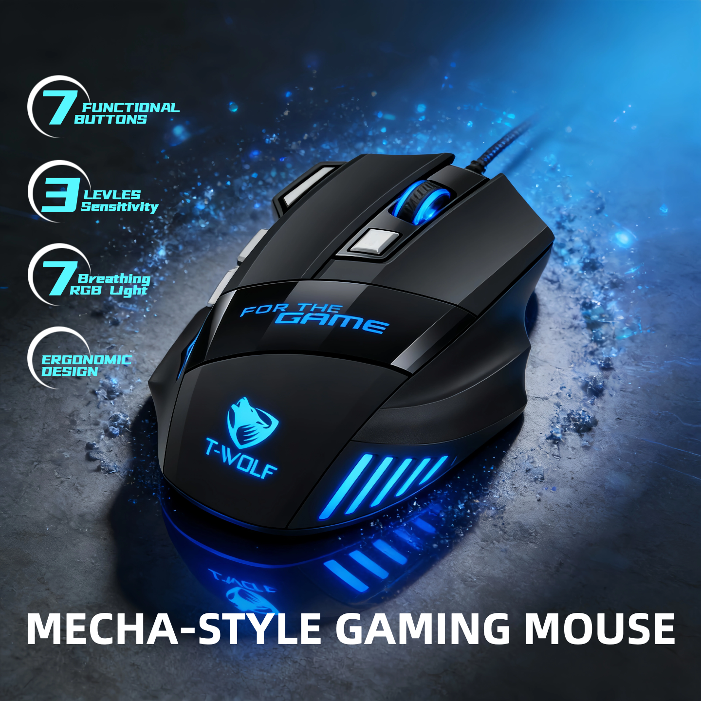 Wired RGB Gaming Mouse 6 Butto - Gaming Keyboard Budget incelemesi ve fiyatı