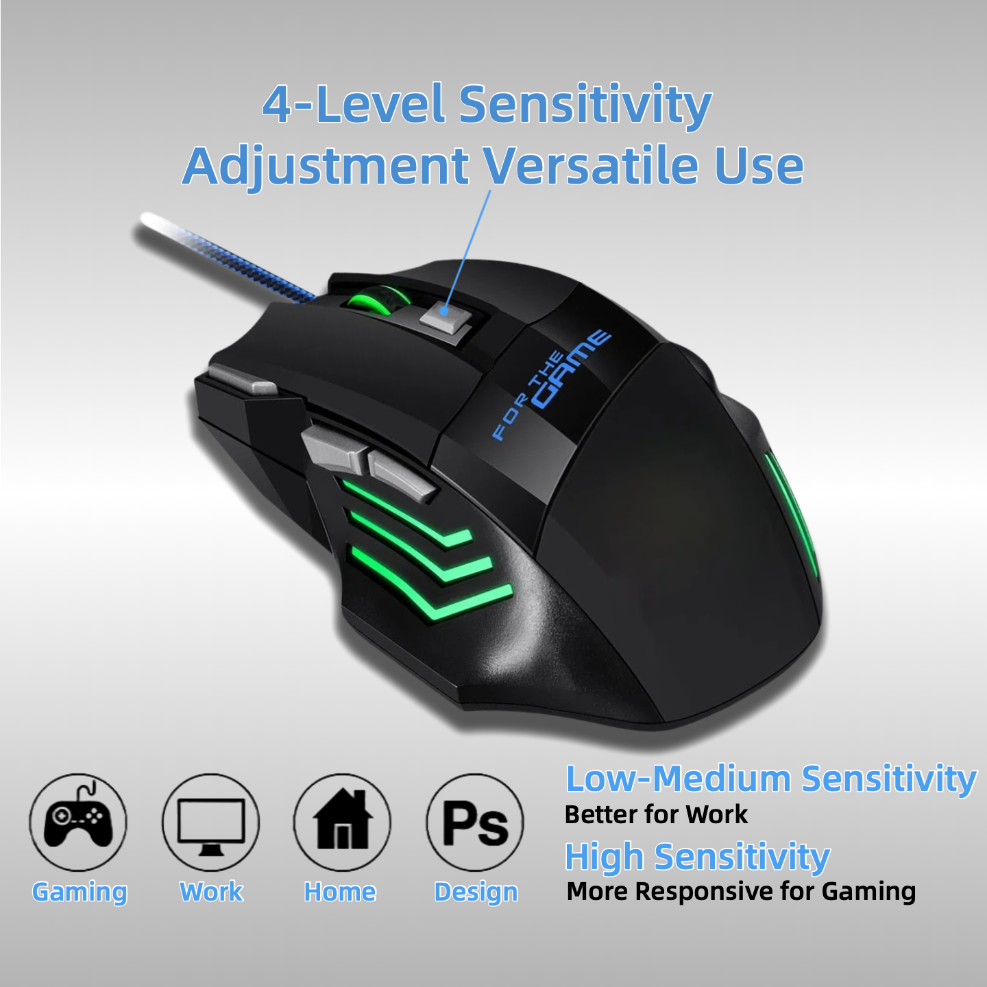 Wired RGB Gaming Mouse 6 Butto - Gaming Keyboard Budget incelemesi ve fiyatı