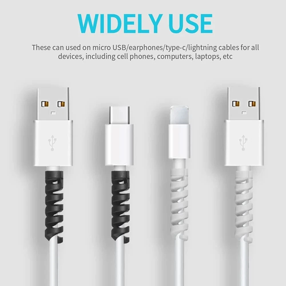6/10/12/20pcs  Protector Silic - Coiled Usb Cable incelemesi ve fiyatı