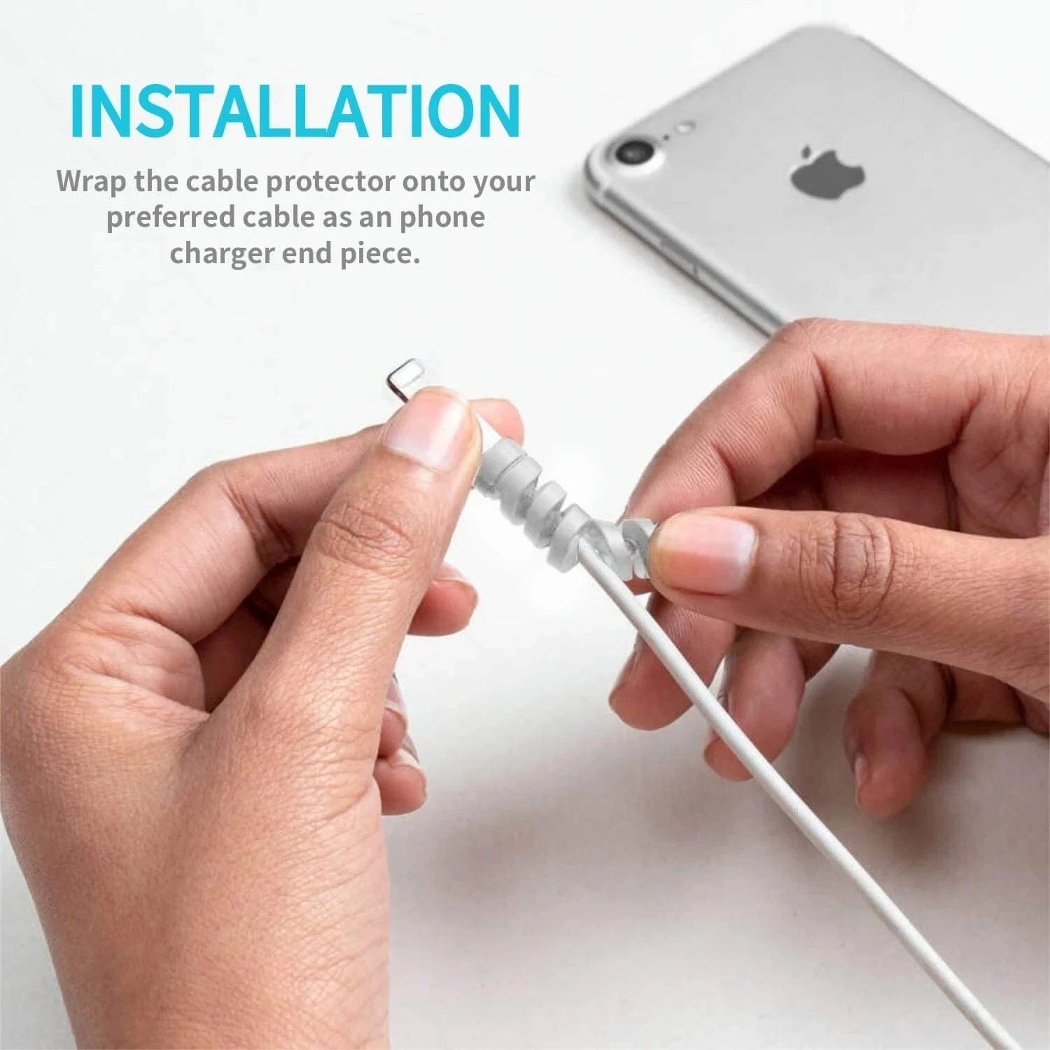 6/10/12/20pcs  Protector Silic - Coiled Usb Cable incelemesi ve fiyatı