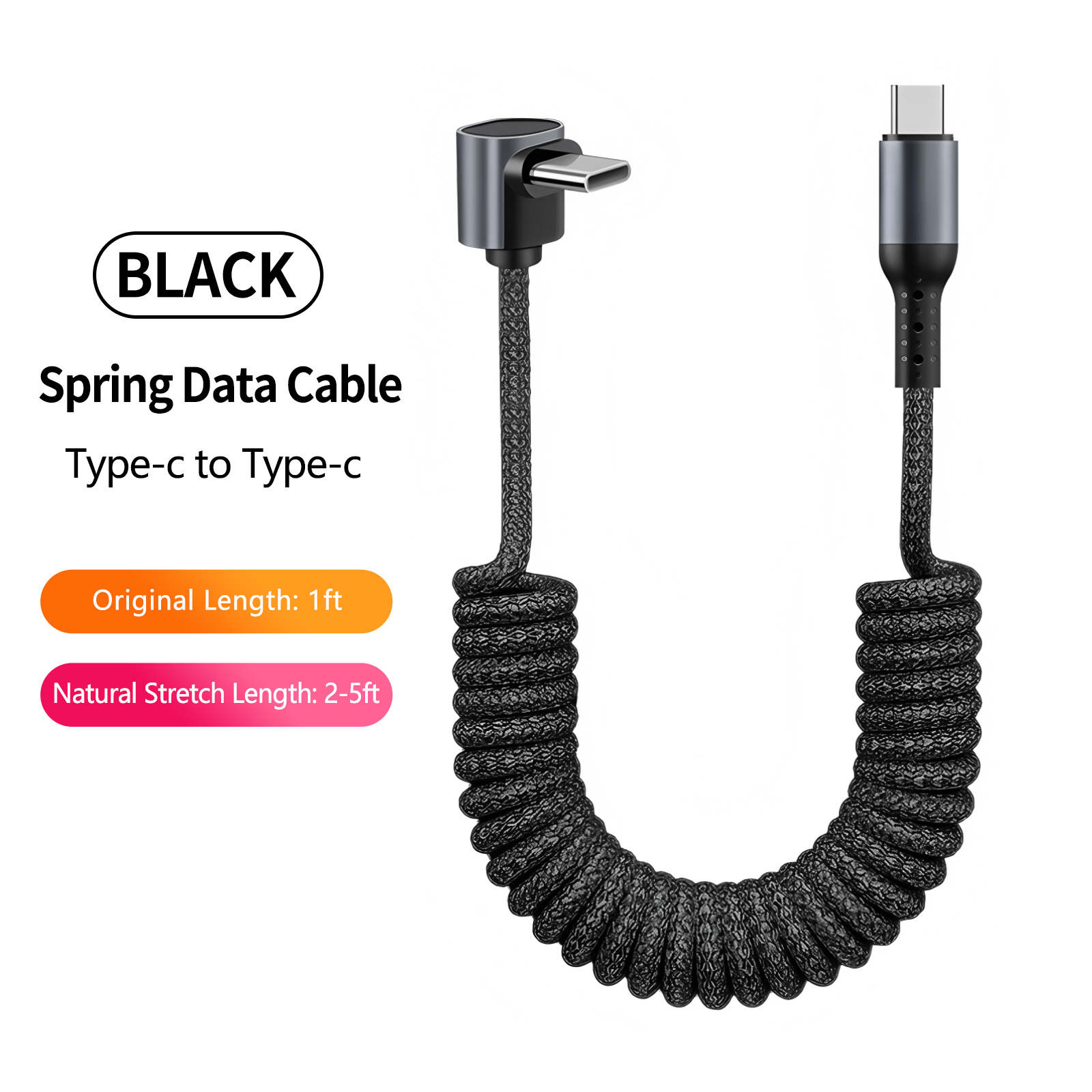 100W Coiled USB A to USB C Cab - Coiled Usb Cable incelemesi ve fiyatı