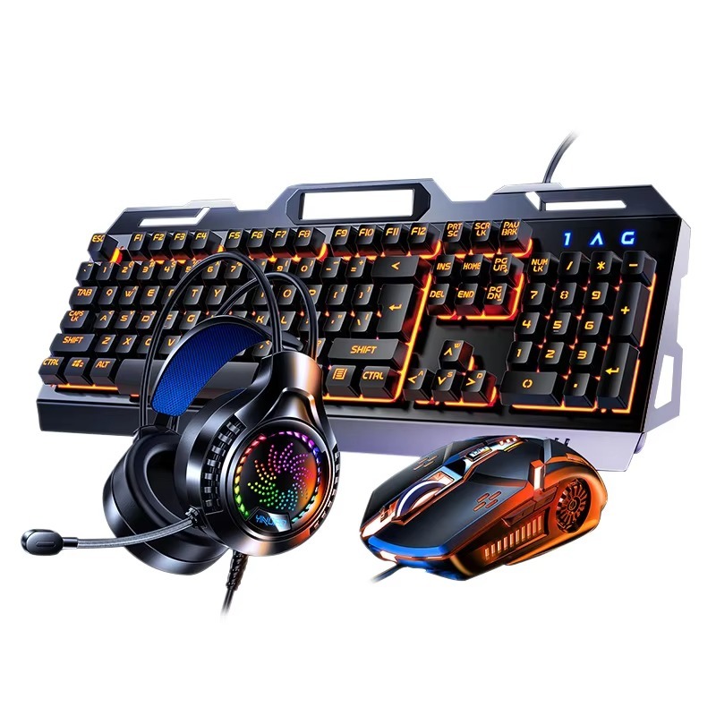 New Mechanical RGB Back Light  - Gaming Keyboard Mouse And Headset Combo incelemesi ve fiyatı
