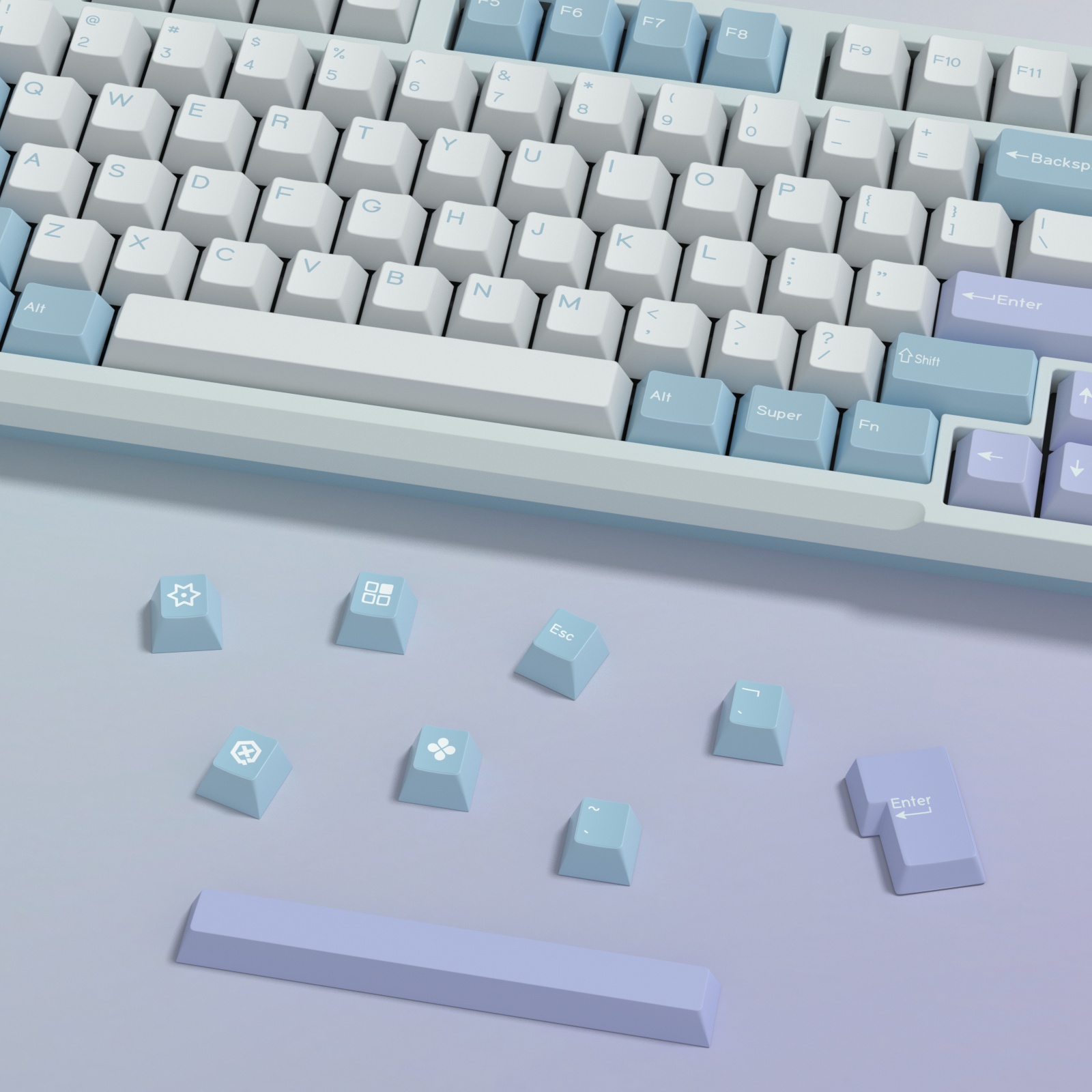 KBDiy GMK Illusion Keycap Cher - Gaming Keyboard Extension incelemesi ve fiyatı