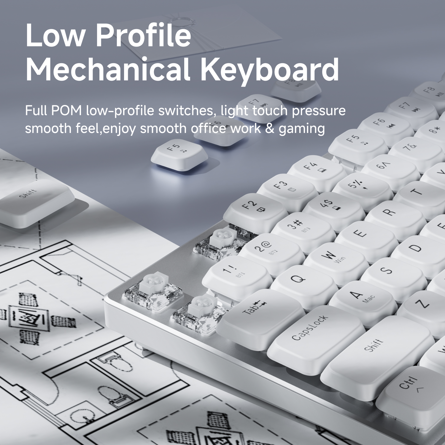 EWEADN Wireless Low-Profile Me - Gaming Keyboard Wireless incelemesi ve fiyatı