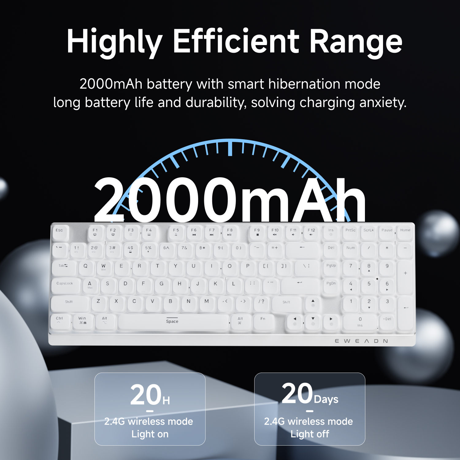 EWEADN Wireless Low-Profile Me - Gaming Keyboard Wireless incelemesi ve fiyatı