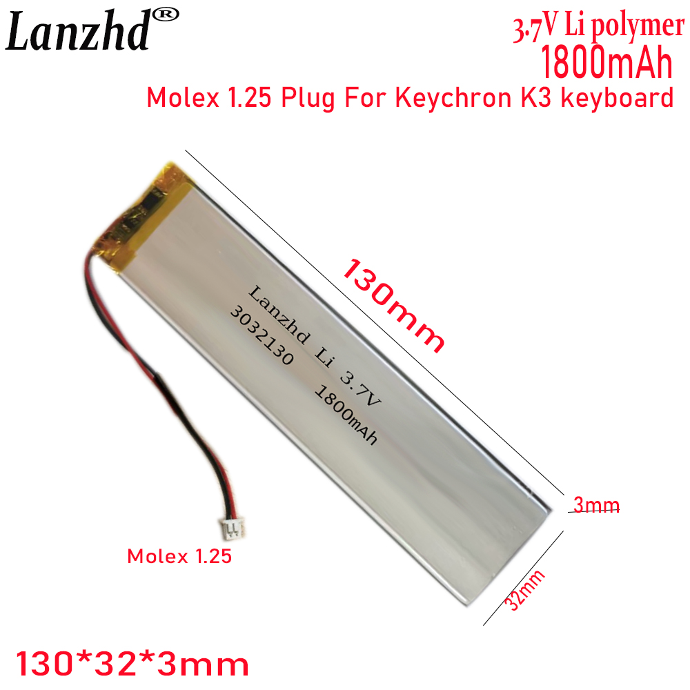 1-20 Pcs 3032130 3.7V 1800mAh  - Gaming Keyboard Tester incelemesi ve fiyatı