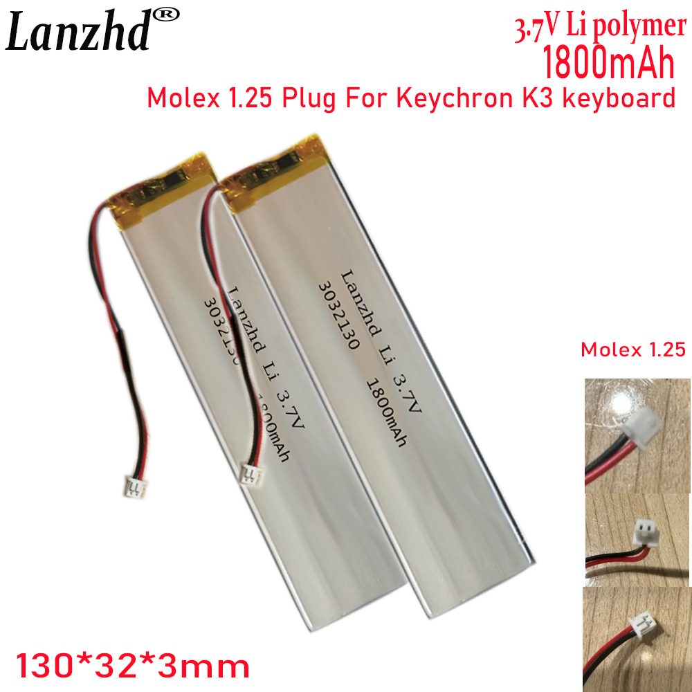 1-20 Pcs 3032130 3.7V 1800mAh  - Gaming Keyboard Tester incelemesi ve fiyatı