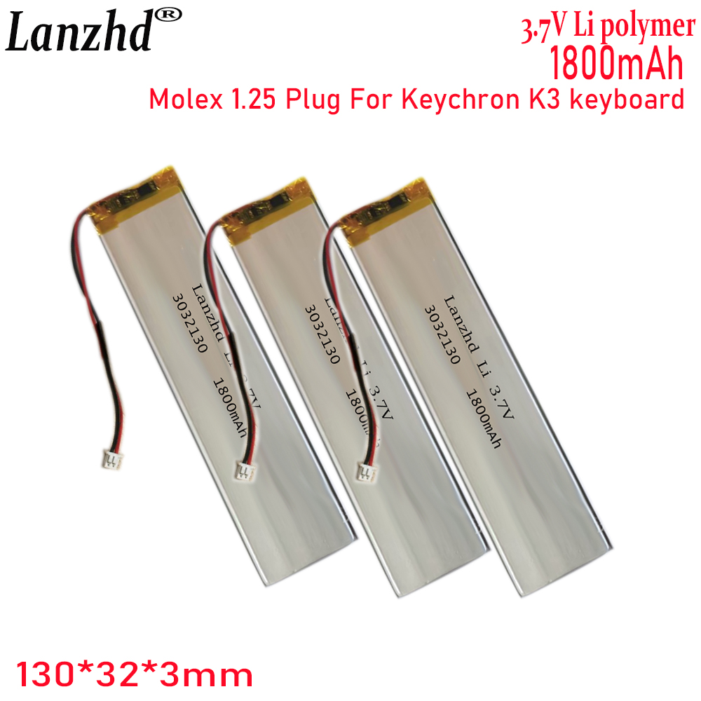 1-20 Pcs 3032130 3.7V 1800mAh  - Gaming Keyboard Tester incelemesi ve fiyatı