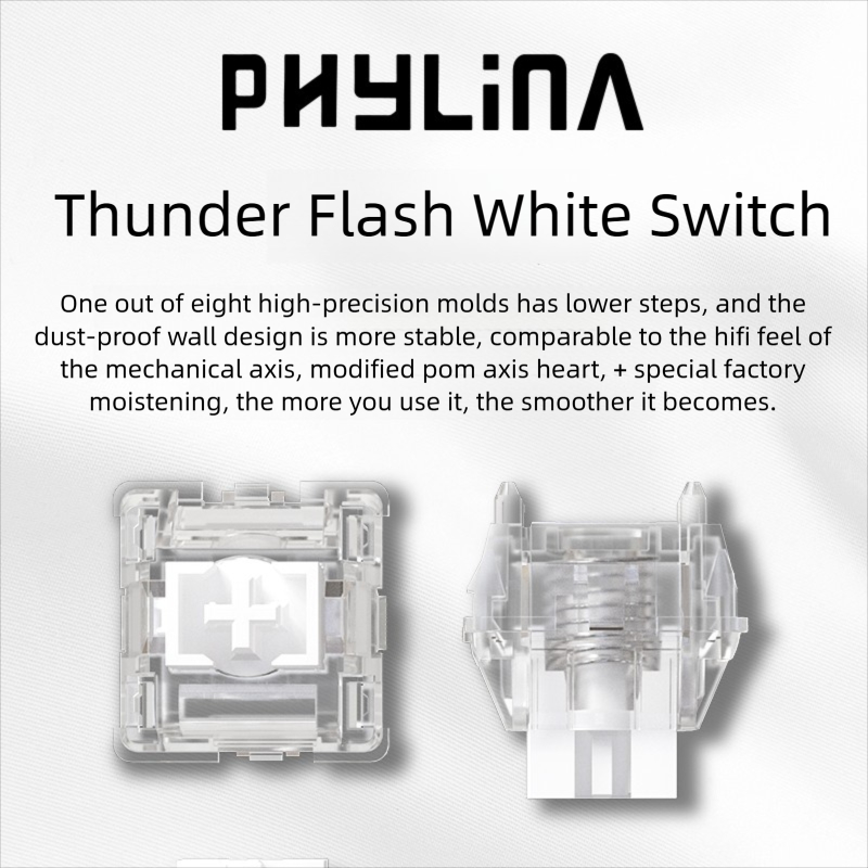 PHYLINA ThunderFlash White Mag - Gaming Keyboard Magnetic Switches incelemesi ve fiyatı