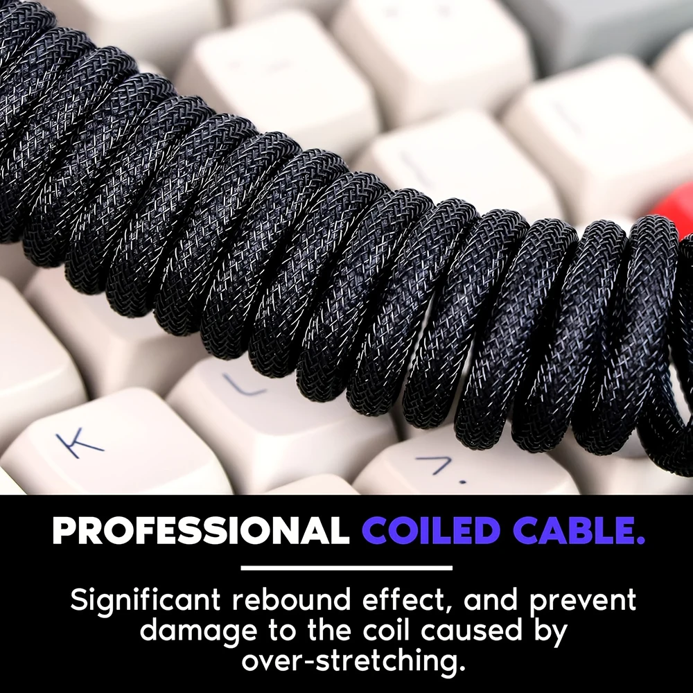 1.5m Coiled Keyboard Cable USB - Coiled Usb Cable incelemesi ve fiyatı