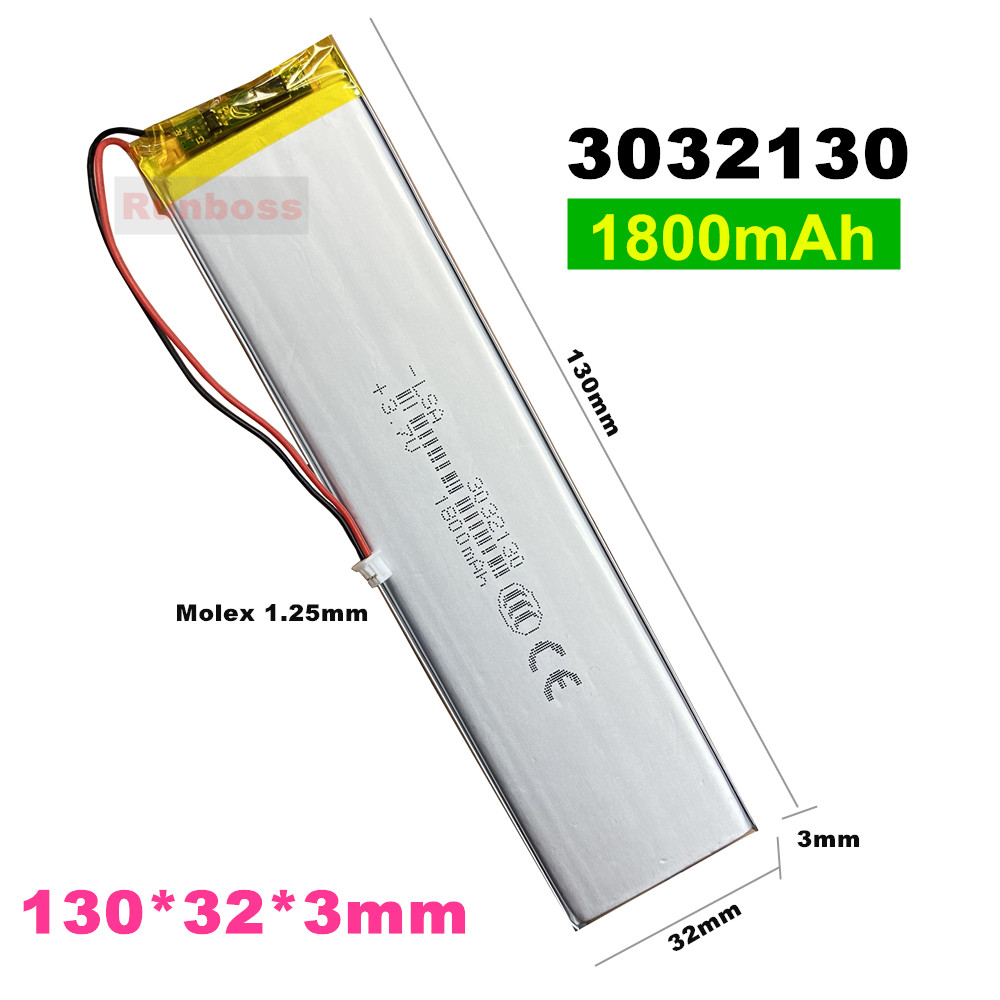 1-10 Pcs 3.7V 1800mAh 3032130  - Gaming Keyboard Tester incelemesi ve fiyatı